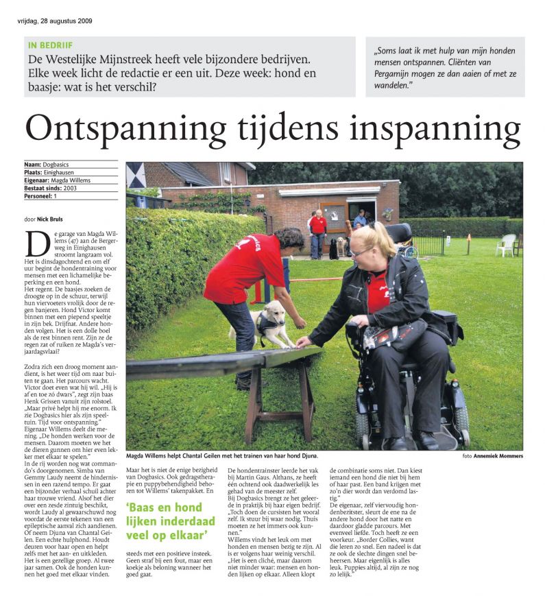 Ontspanning tijdens inspanning